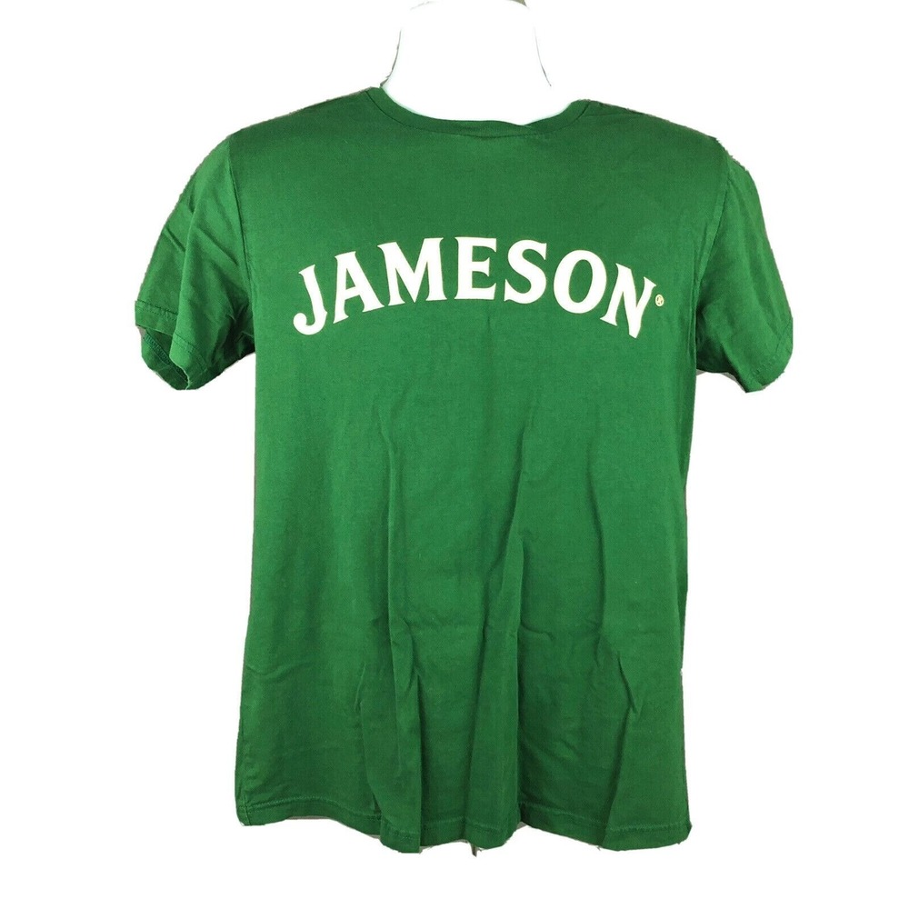Jameson Irish Whiskey Graphic Women's T-Shirt 100% Organic Cotton Size Medium‎